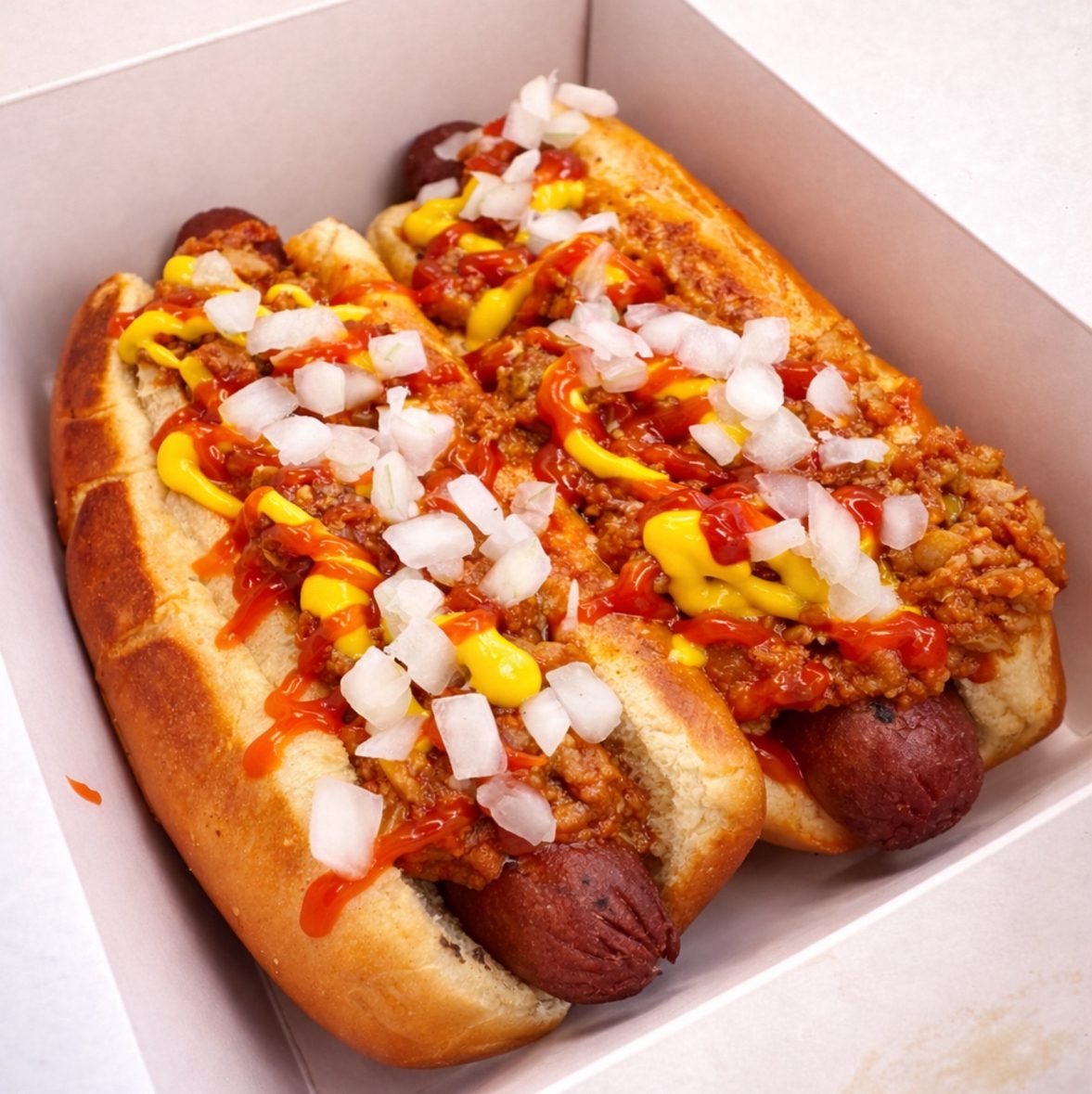 #8 Romeo's Chili Dog (Double).
